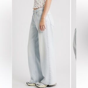 BP Light Baggy Blue Wide-Leg Low Rise Jeans